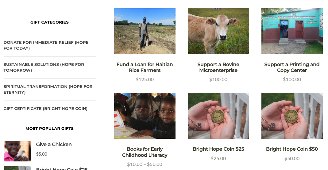 bright hope catalog