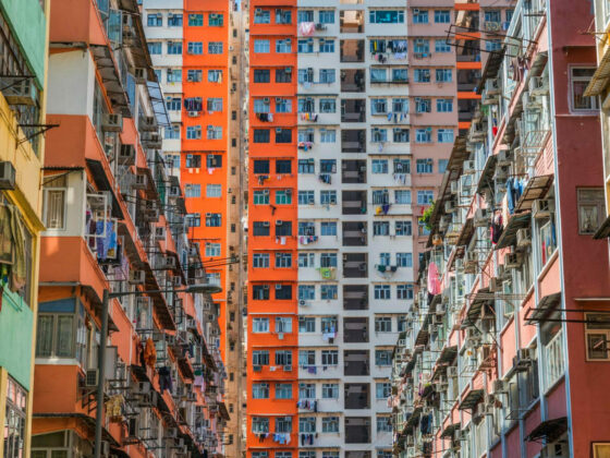 colorful apartment buildings